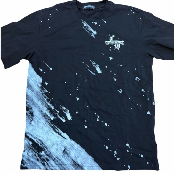 Chrome Hearts Tシャツ Chrome Hearts Black and White Splatter Tee